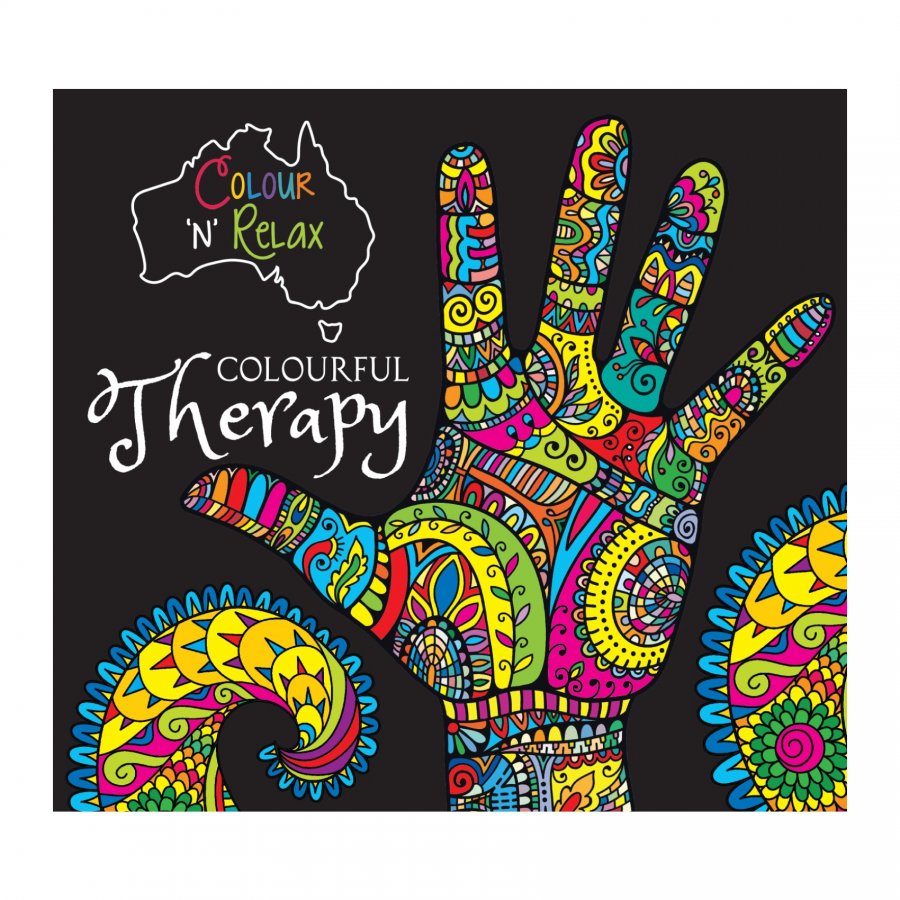 Colour \'N\' Relax Colourful Therapy (48 Pages Adult Colouring Book) MM11204