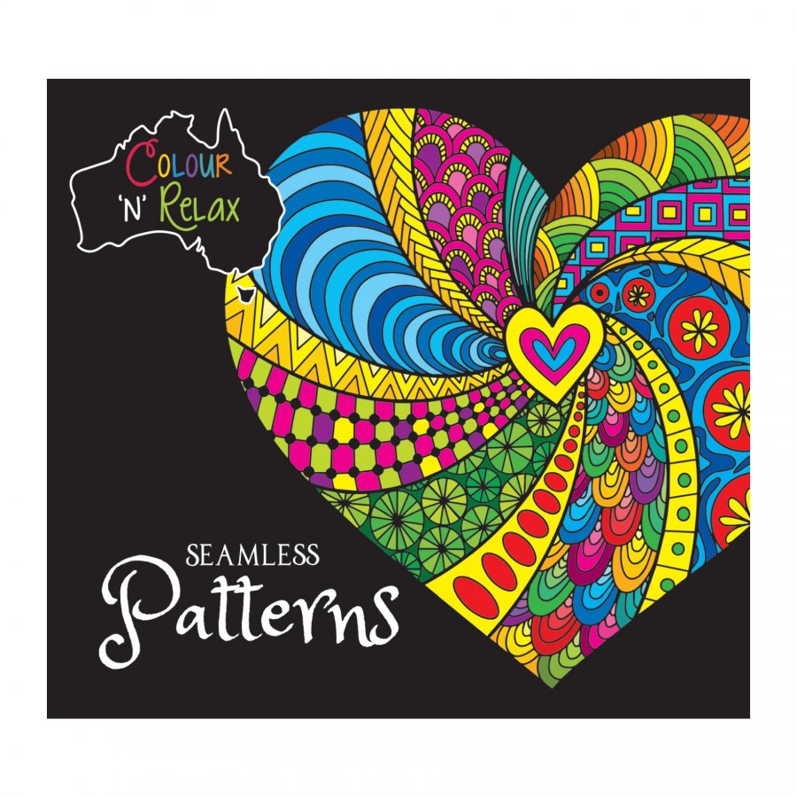 Colour \'N\' Relax Seamess Patterns (48 Pages Adult Colouring Book) MM11303