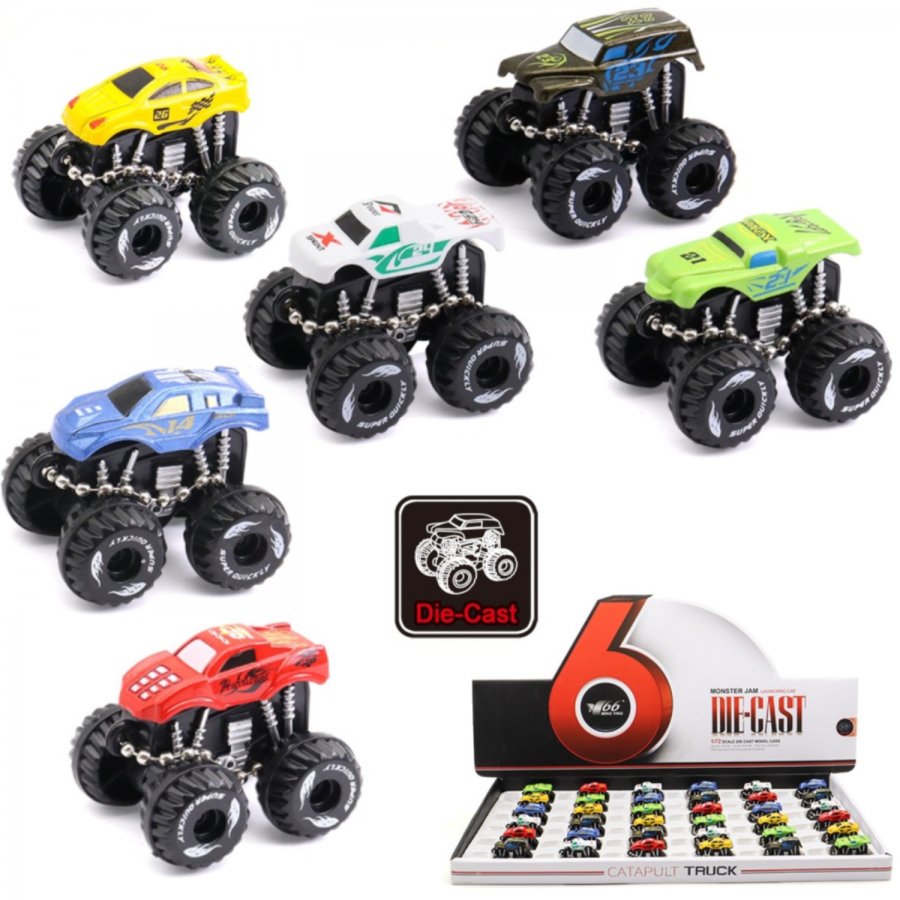 2.5\" Diecast Mini Big Wheel KeyChain (6 Assorted, Pull Back Action) MY2574D-36